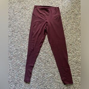Aerie Maroon Offline Leggings